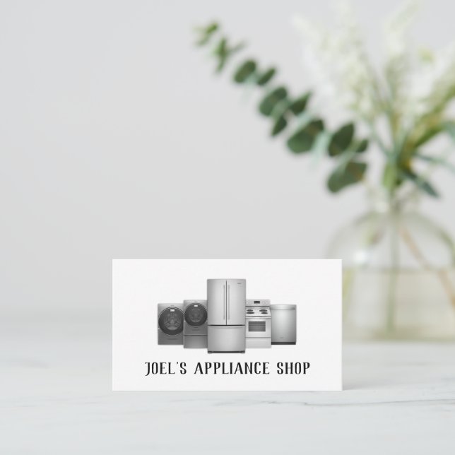 Appliance Installation and Repair Business Card (Standing Front)