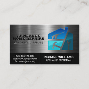 Appliance Repair Fixing Services   Hand Tools Business Card