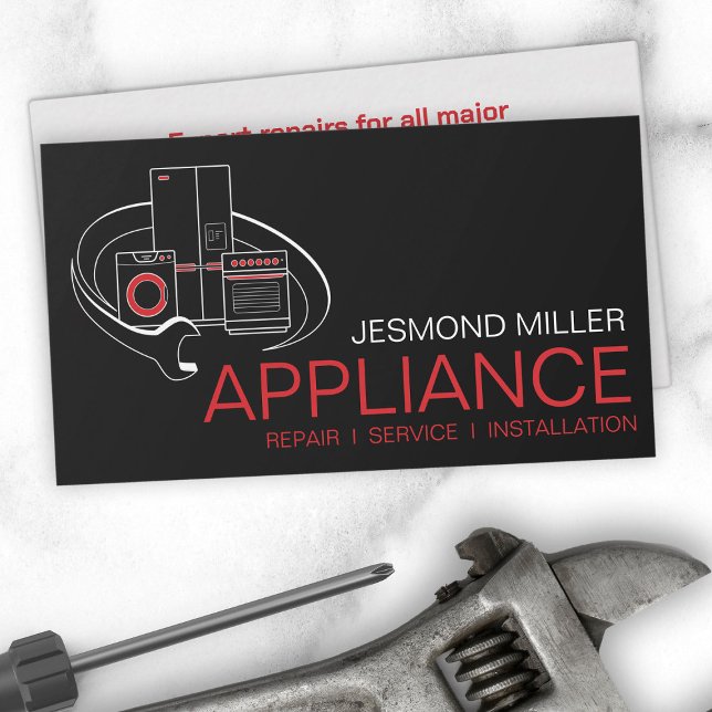 Appliance Repair Services Business Card (Creator Uploaded)