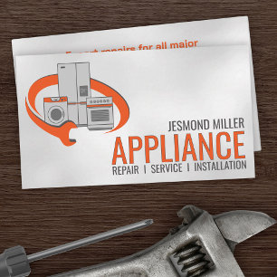 Appliance Repair Services Business Card