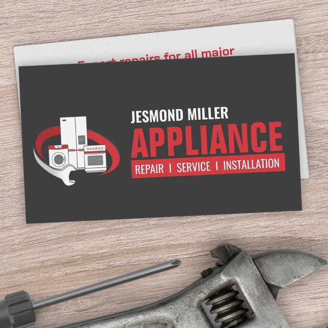 Appliance Repair Services Business Card (Creator Uploaded)