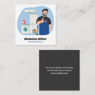 Appliance Repair Square Business Card