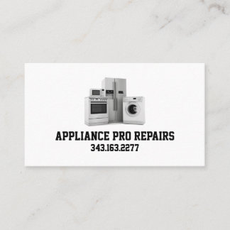 Appliance Repairs and Sale Business Card