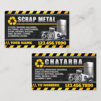 Appliance & Scrap Metal Bilingual Business Card
