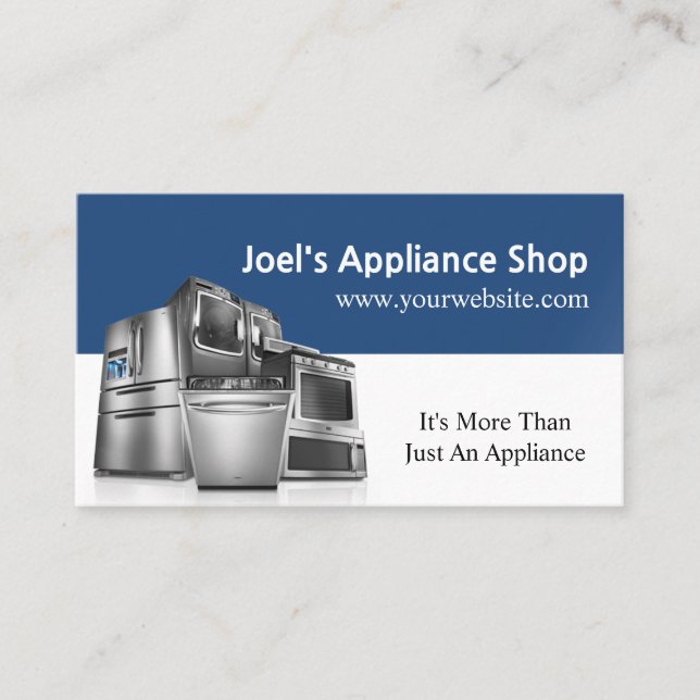 Appliance Shop, Installation, Repair Business Card (Front)