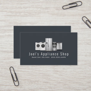 Appliance Shop, Installation, Repair Business Card