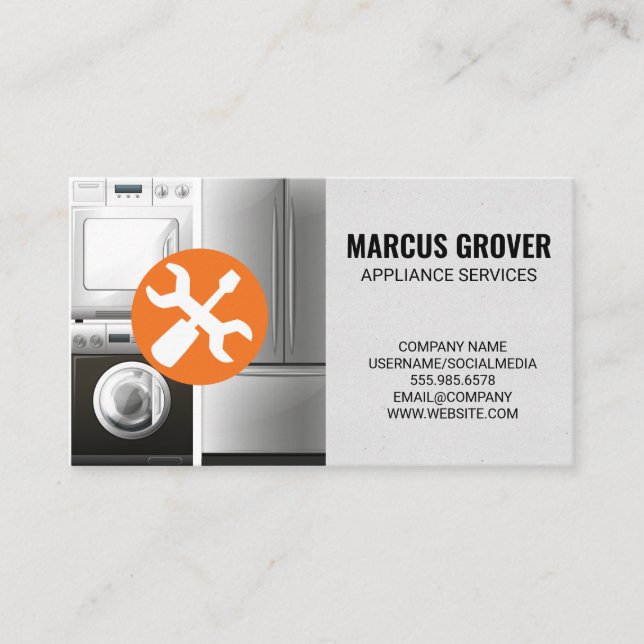Appliances | Hardware Tools Business Card (Front)