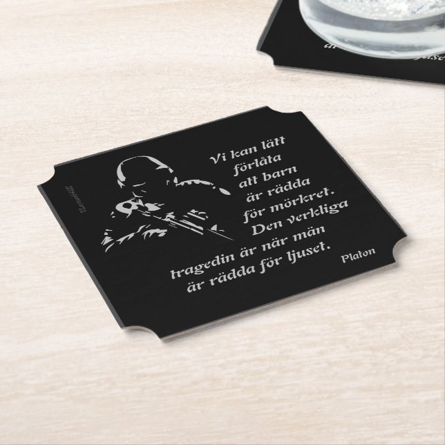 Appliances — Light Shading Paper Coaster (Angled)