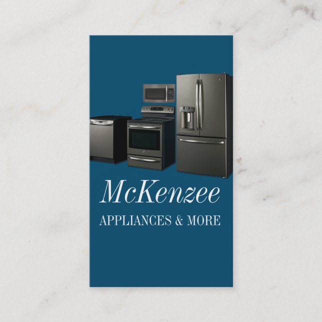 Appliances Sales Installation Repair Business Card (Front)