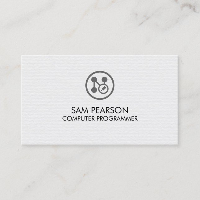 Application Developer Computer Programmer Business Card (Front)