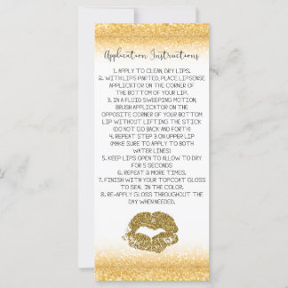 Application Instructions Rack Card