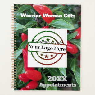 Appointment Book, customise logo Pepper Plant Planner