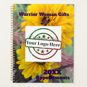Appointment Book, customise Yellow Autumn Flowers Planner