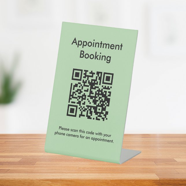 Appointment Booking QR Code Pedestal Sign (Creator Uploaded)