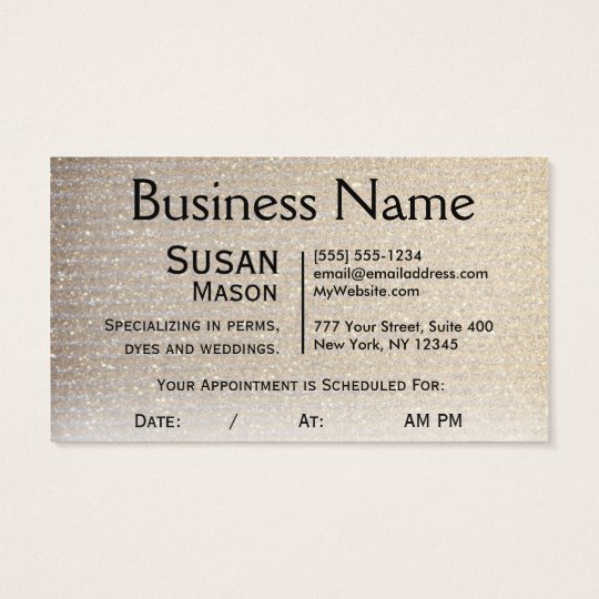 Appointment Business Card Template