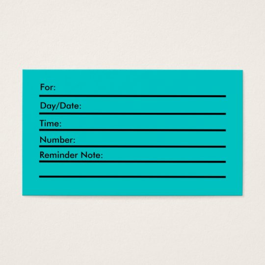 Appointment Card