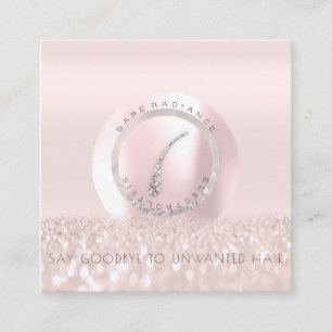 Appointment Card Electrolysis Rose Glitter Logo1