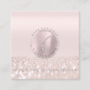 Appointment Card Electrolysis Rose Glitter Logo1