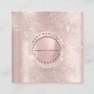 Appointment Card Electrolysis Rose Glitter Lux