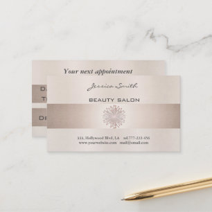 Appointment card elegant shiny bright dandelion