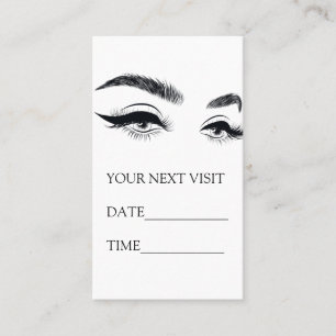 Appointment Card  Microblading, Eyelash Extensions