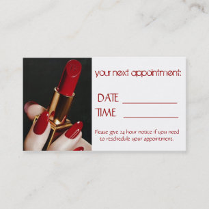 Appointment Card Nail Salon Makeup Artist