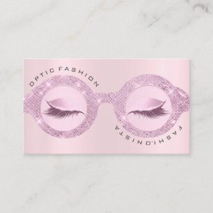 Appointment Card Optic Rose Pink Glam Glasses