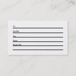 Appointment Card (Pearl)