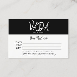Appointment Card Salon & Spa
