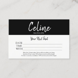 Appointment Card Salon & Spa