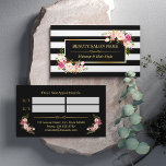 Appointment Card Vintage Beauty Salon Gold Floral<br><div class="desc">Create your own Appointment Card with this stylish "Vintage Beauty Salon Gold Floral" template. It's easy and fun!	
(1) For further customisation,  please click the "customise further" link and use our design tool to modify this template. 
(2) If you need help or matching items,  please contact me.</div>