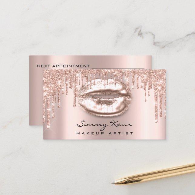 Appointment Drips Lips Glitter Drips Spark Makeup (Front/Back In Situ)