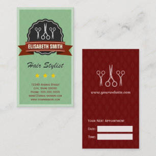 Appointment Hairdresser Hair stylist Retro Vintage