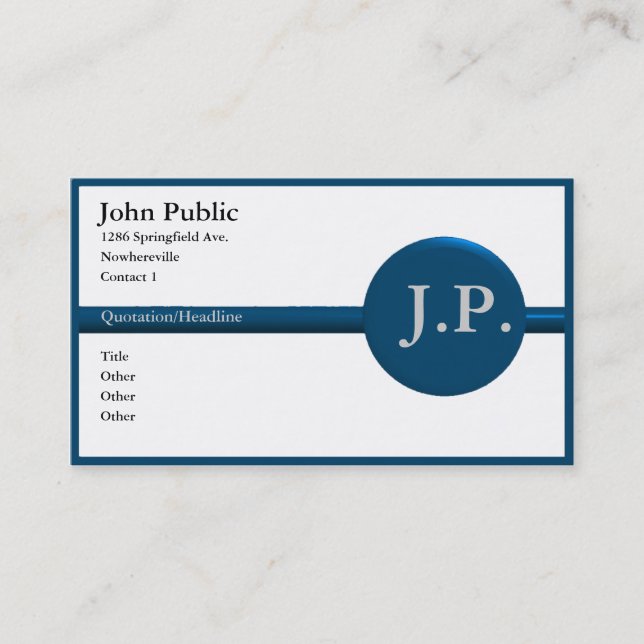 Appointment Keeper Card (Front)