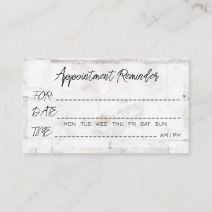 Appointment Reminder Cards Hair Salon