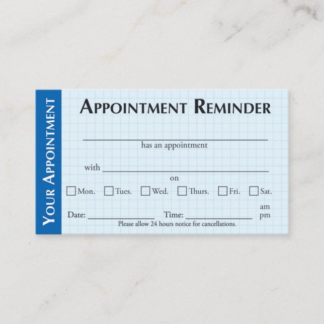 Appointment Reminder Cards with Kindness Message (Front)
