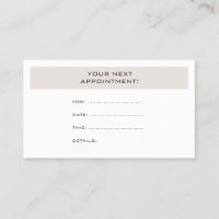 Appointment Reminder Elegant Design Trendy Modern