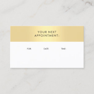 Appointment Reminder Elegant Gold Look Template