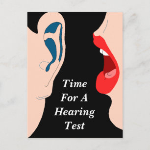 Appointment Reminder Hearing Test appt POSTCARD