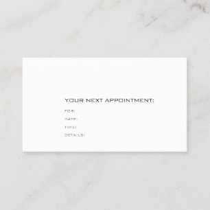 Appointment Reminder Modern Elegant Simple Plain