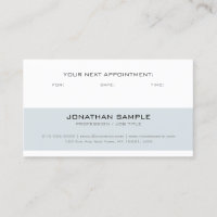 Appointment Reminder Modern Stylish Simple Plain