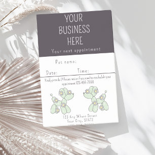 Appointment reminder Pet grooming balloon dog Post-it Notes