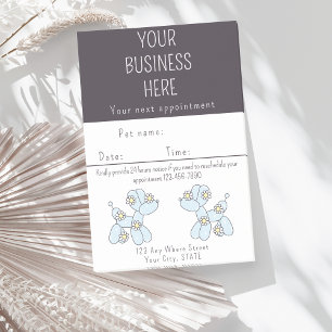 Appointment reminder Pet grooming balloon dog Post-it Notes