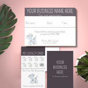 Appointment reminder Pet grooming balloon dog Post-it Notes