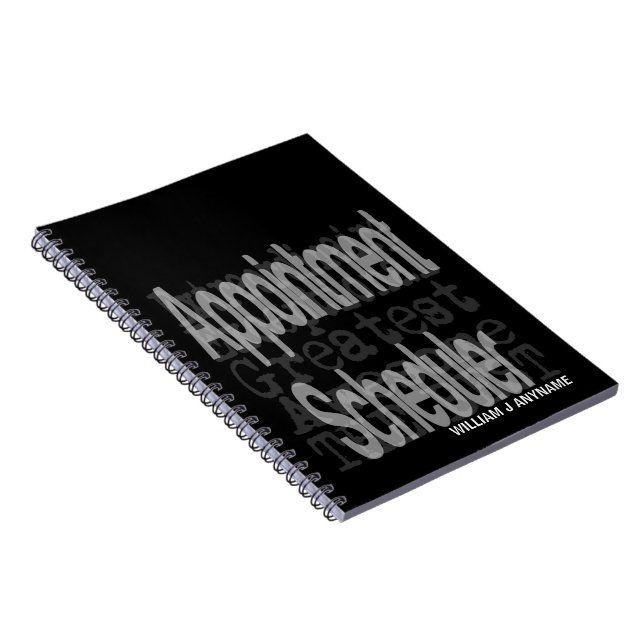 Appointment Scheduler Extraordinaire CUSTOM Notebook (Right Side)