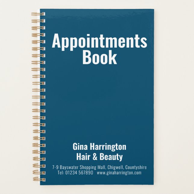 Appointments Book for Businesses Planner (Front)