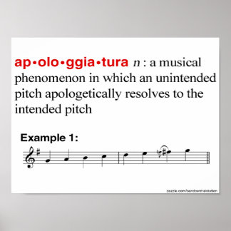 Appologgiatura Poster