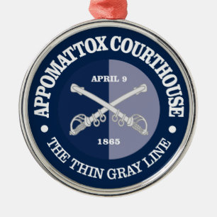 Appomattoc Courthouse (B&G) Metal Tree Decoration
