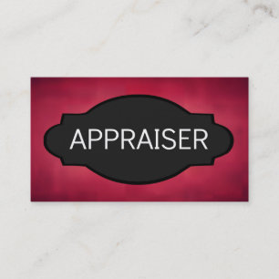 Appraiser Elegant Name Plate Business Card