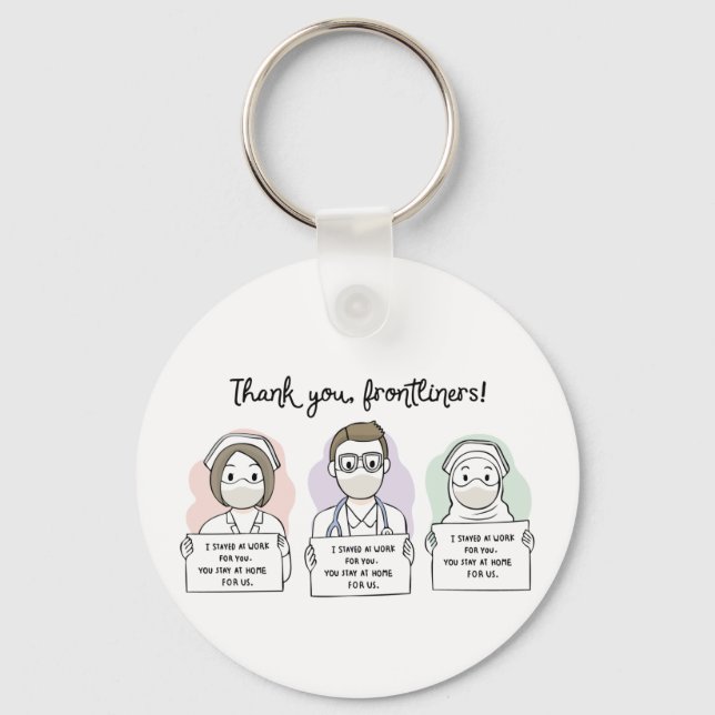 Appreciate our Medical Frontliners Thank You Key Ring (Front)